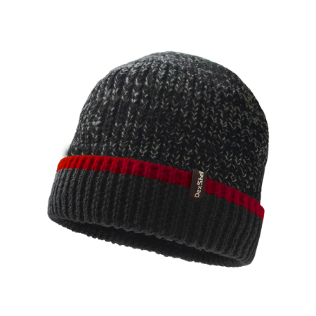 Водонепроницаемая шапка Dexshell Cuffed Beanie черный/красный