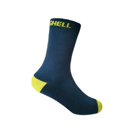 Уцененный товар Водонепроницаемые детские носки DexShell Ultra Thin Children Socks синий/желтый M (18-20 см)(Без упаковки в зип пакете)